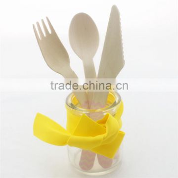 6.5 inch Wooden Cultery/Mini Wooden Spoon /Cheap Fork Spoon