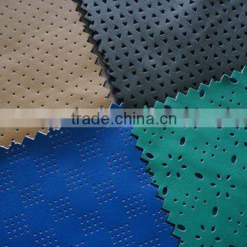 polyester high quality embossing pu synthetic leather