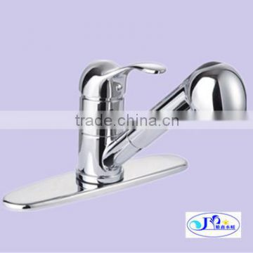 Copper material kitchen faucet with flexble hose