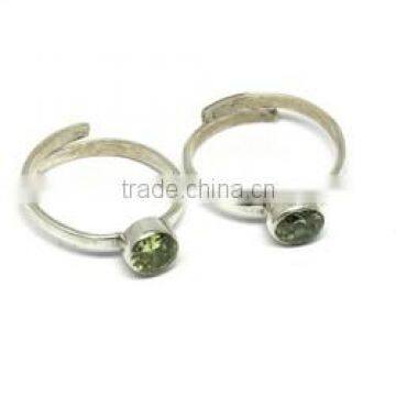 Summer Beauty !! Green CZ 925 Sterling Silver Toe Ring, Silver Jewelry Manufacturer, Bohemian Silver Jewelry