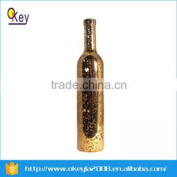 home decoration battery operated mecury glass bottle