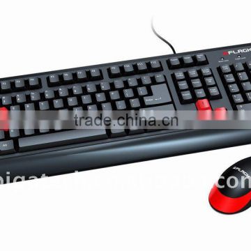 Hot selling wired gaming keyboard and mouse combo