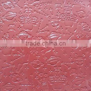 Fashion design with press pattern grain pu leather for bag upholstery factory supplier for synthetic leather