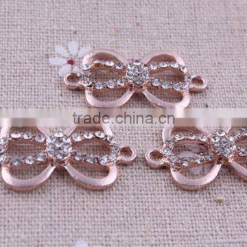 top quality fashion crystal rhinestone connector charms ! wholesale alloy glitter silver Connector for bracelet making!!