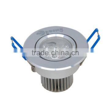 Round celling recessed light with CE ROSH certification LED Downlight 3w