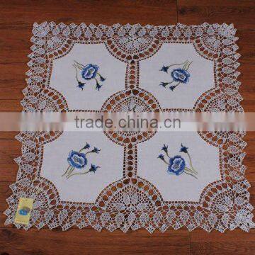 2016 MZ New design hand white crocheted Table Cloth