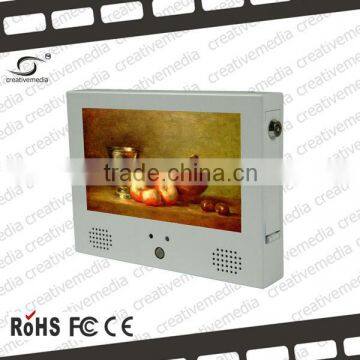 7" wall mount led touch screen ad