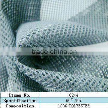 crystal covered fabric bird eye mesh polyester sports