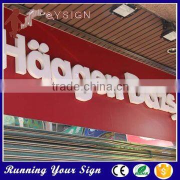 fashion brightness outdoor acrylic letters signboard