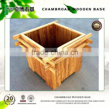 High Quality Big Outdoor Flower Pots, Wooden Flower Pots