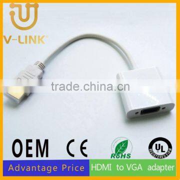 OEM gold plated hdmi to vga cord for tablet pc