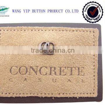 adjustable double layer suede leather patch for jeans