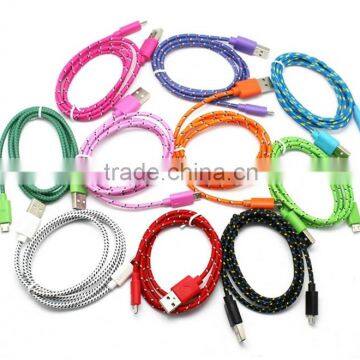 Standard USB Type and Mobile Phone Use Fabric Braided USB Charger Cable 1M 2M photo-6
