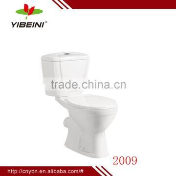 China ceramic bathroom two piece toilet,washdown s trap closet wc