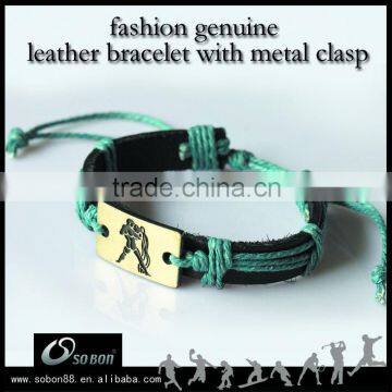 leather cord bracelet with magnetic clasp