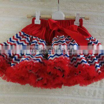 Girls Pettiskirts Wholesale Teens Multicolor Chevron Pettiskirt 2016 new