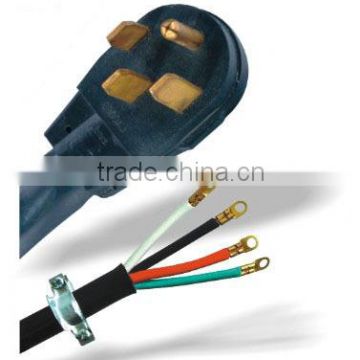 Range Cord NEMA 14-50P plug with SRDT cable UL cUL approval.