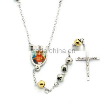 praying the rosary jewelry in stainless steel who is jesus christ crucifix our lady of the rosary virgin mary charm