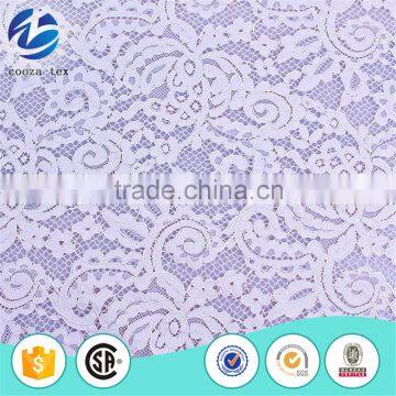 China supply jacquard knitted french lace fabric for dubai market