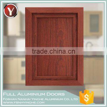 High Grade Wood Looking Aluminium Wardrobe Door Design