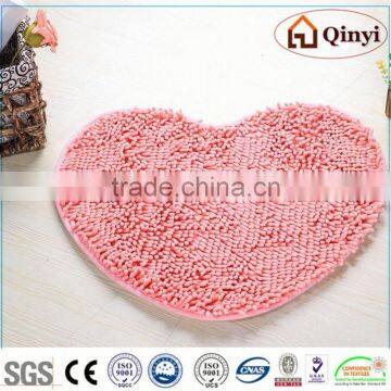 NEW anti slip back microfiber chenille carpet,microfiber bath mat / Chenille mat-QINYI