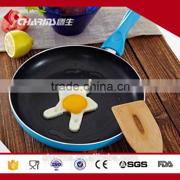 Colourful Non-stick Aluminum electric frying pan With Coating Inside