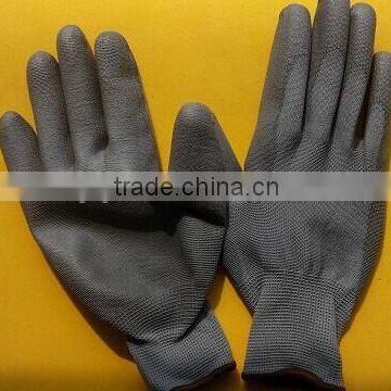 PU coated glove with nylon,pu palm coated glove,pu glove