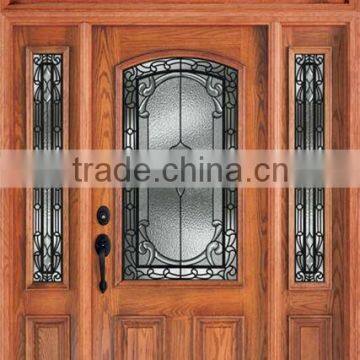 Half Lite Glass Exterior Swing Door Designs With Side Lite DJ-S9116MSTHS-7