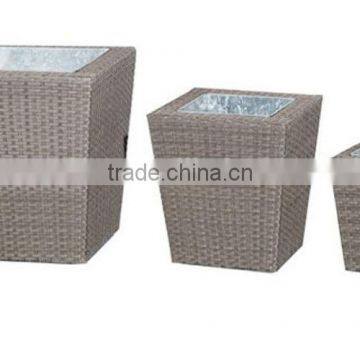 rattan material outdoor plastic planter