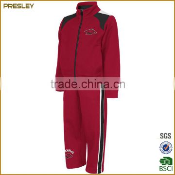 High Quality Stand Collar Tracksuit/ Jogging Suit/ Running Suit 100% Poyester Sportswear Tracksuit For Running