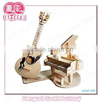 DIY Educational 3D Instrument Brain Wood Puzzle Toy [OEM Wooden Craft in Laser Cut& Engraving]