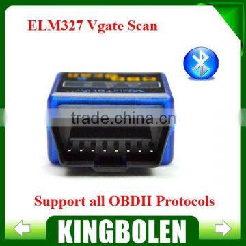 2014 new MINI ELM 327 Bluetooth Vgate Scan OBD2 / OBDII ELM327 V1.5 Code Scanner hot sale