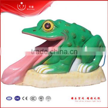 fiberglass swimming kids frog slide for summer kids play