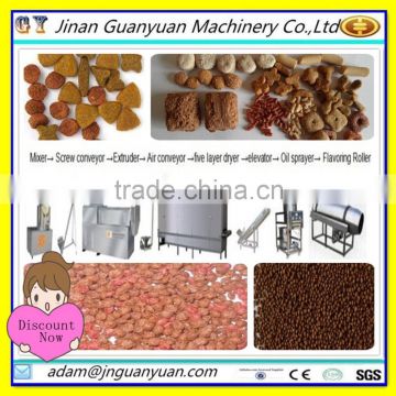 Full automatic floating fish/cat/ dry dog food making machine/pet food process line