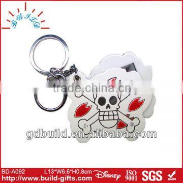 acrylic Skullcandy cosmetic mirror keychain