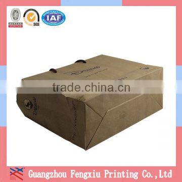 Wholesale Brown Decorative Kraft Paper Shopping Bags With Handles photo-4
