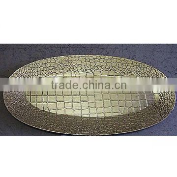 Party plastic decorative oval tray