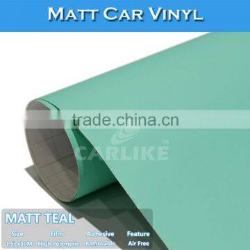 Size 1.52x30M C9021 Matt Teal Color Change Good Price Auto Sticker Folie