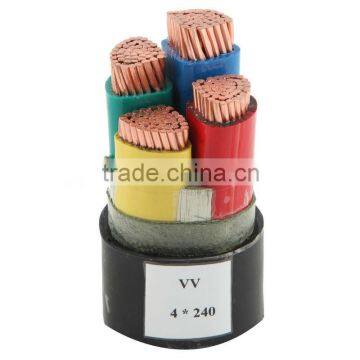 pvc insulated sheathed power cable low voltage braided power cable