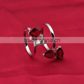 Modern Design Cheap Wholesale Heart Shaped Ruby Ring photo-5