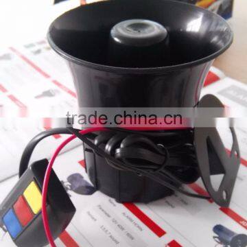 30W 3 Sound Black 12V Police Siren With Button