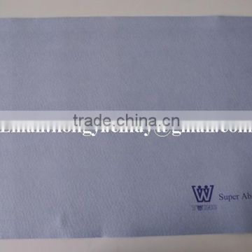 Logo printed super water absorbent nonwoven fabric floor dust cloth ( viscose/polyester)