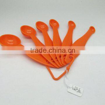 Plastic 6pcs Measuring Spoon Set for baking tool