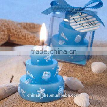 New design Modern blue art candle