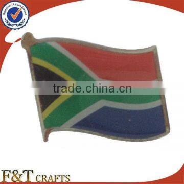 cheap promotional printing South Africa metal world flag pin badge