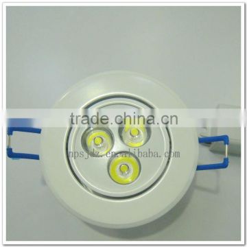 Modern design 3W white paint led ceiling light