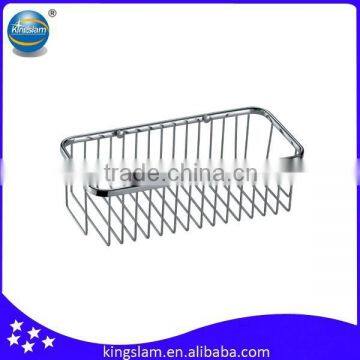 Wall Mounted Rectangular Brass Bathroom Shower Basket