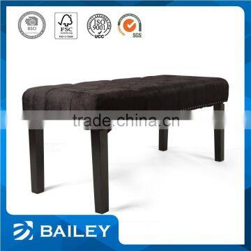 Simple Design Custom Printed Sitting Bedroom Upholstered Stool for piano