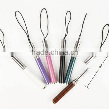 High quality heavy promotional keychain metal ball pen with rope