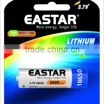 CE approved 3.7V Li-ion 18650 battery made in China